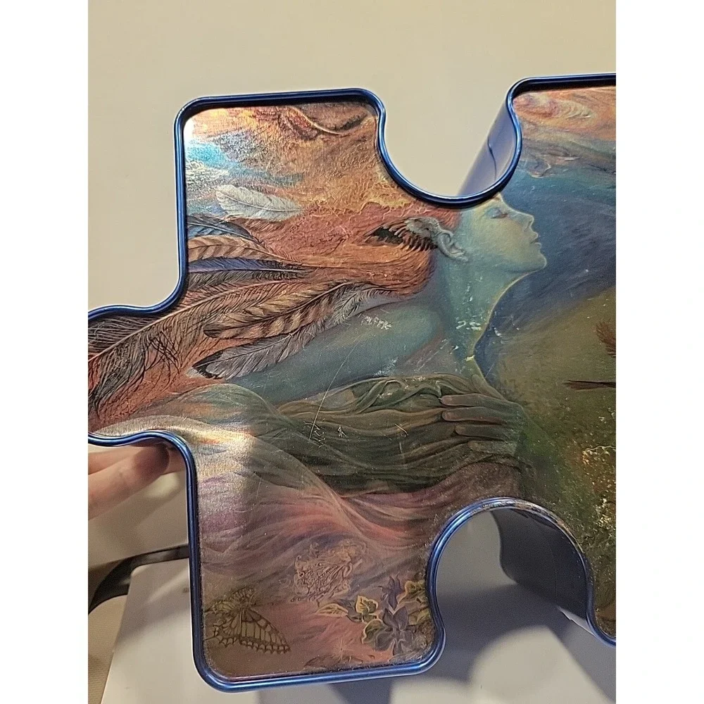 Collectors Series Puzzle Piece Shaped Tin Spirit‎ Of Flight